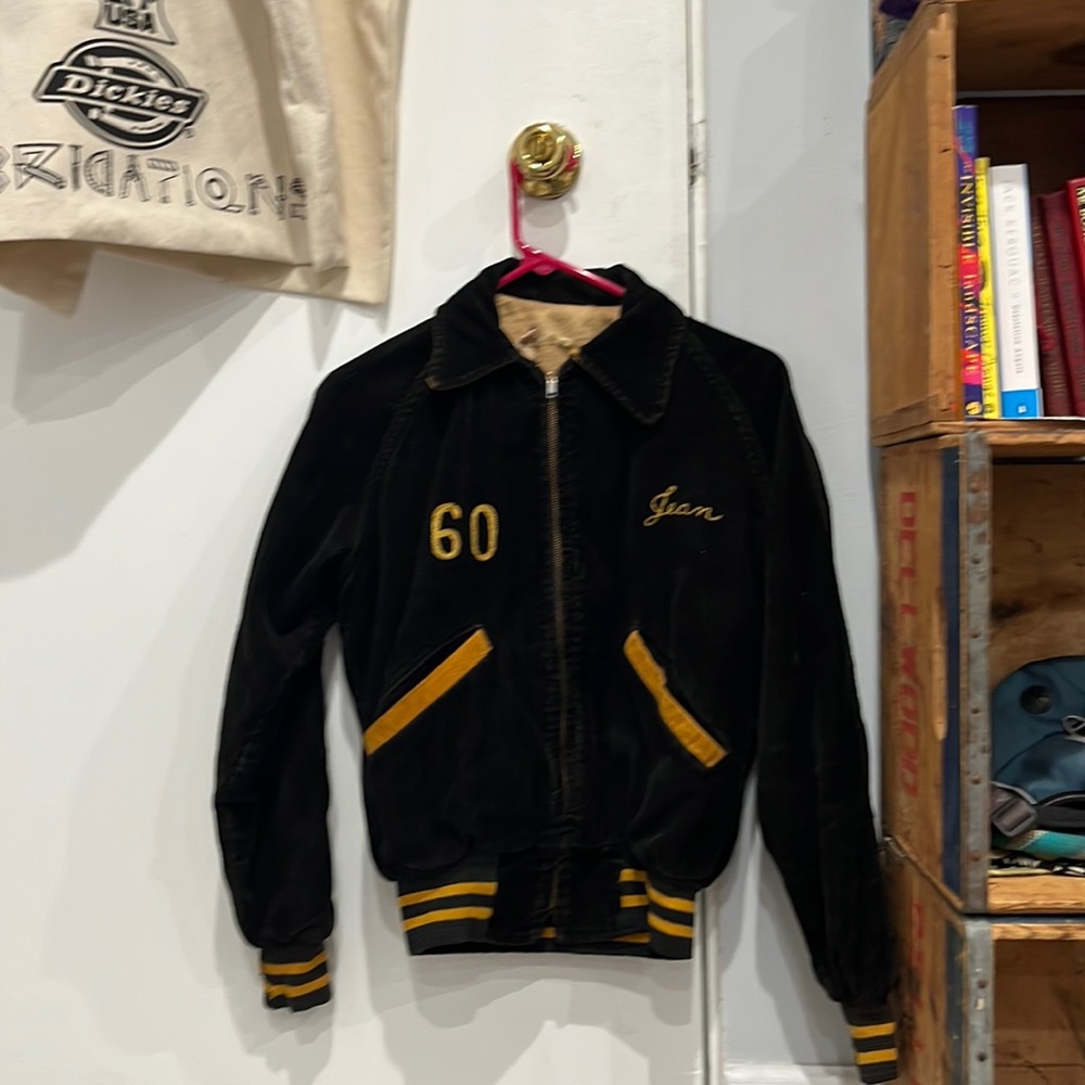 Women’s Original 70s Vintage HS Varsity Jacket Small ‘Jean’
